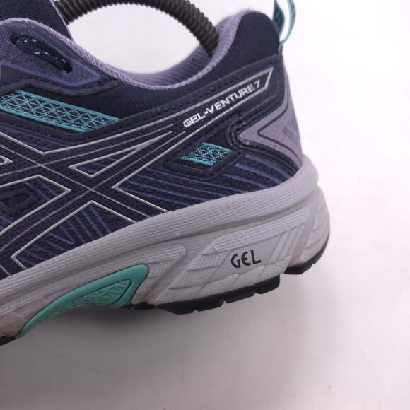 Asics Gel Venture 7 Athletic Running Shoe Womens Size 9.5 1012A476 Blue Gray - Picture 8 of 10